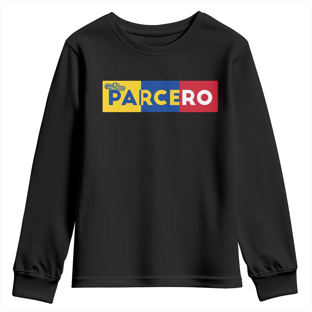 Funny Colombian Youth Sweatshirt Parcero Colombia Slang Good Friend Buddy TS09 Black Print Your Wear