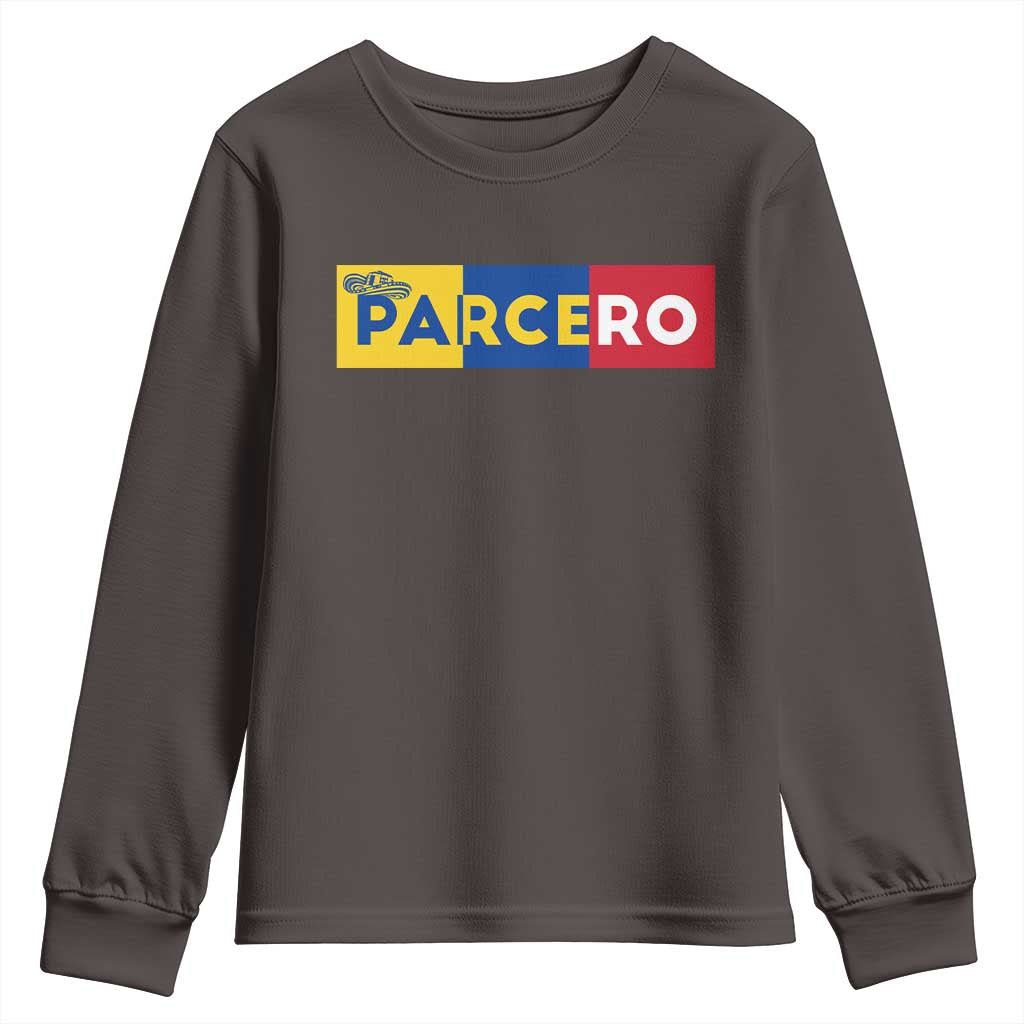 Funny Colombian Youth Sweatshirt Parcero Colombia Slang Good Friend Buddy TS09 Dark Chocolate Print Your Wear