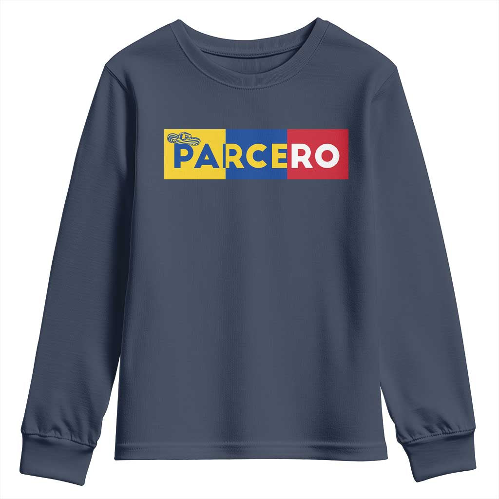 Funny Colombian Youth Sweatshirt Parcero Colombia Slang Good Friend Buddy TS09 Navy Print Your Wear