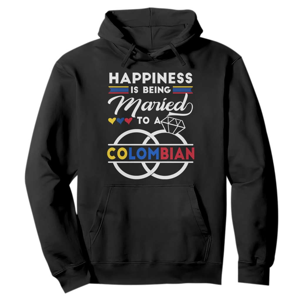 Happiness Is Being Married To A Colombian Hoodie TS09 Black Print Your Wear
