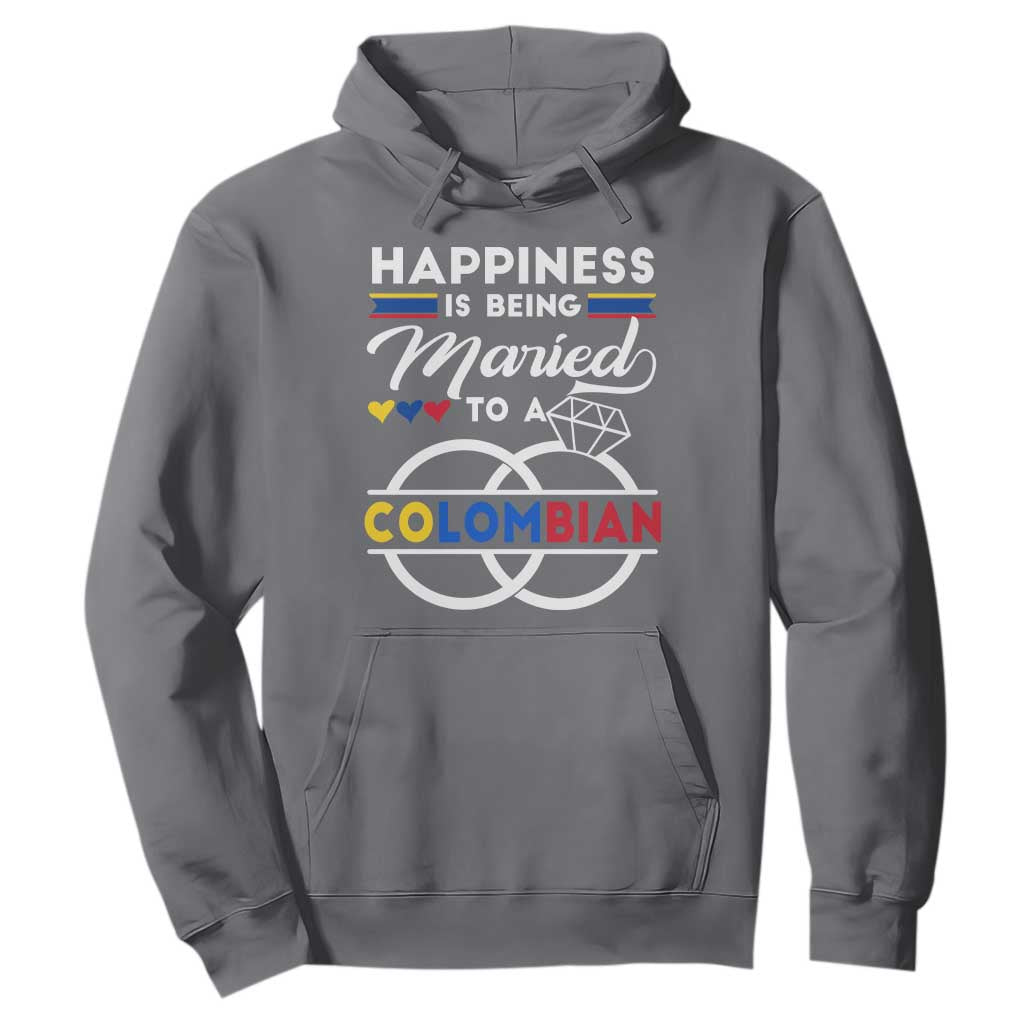 Happiness Is Being Married To A Colombian Hoodie TS09 Charcoal Print Your Wear