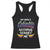 Funny My Wife Is Colombian Racerback Tank Top Nothing Scares Me Colombia Flag TS09 Black Print Your Wear
