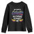 Funny My Wife Is Colombian Youth Sweatshirt Nothing Scares Me Colombia Flag TS09 Black Print Your Wear