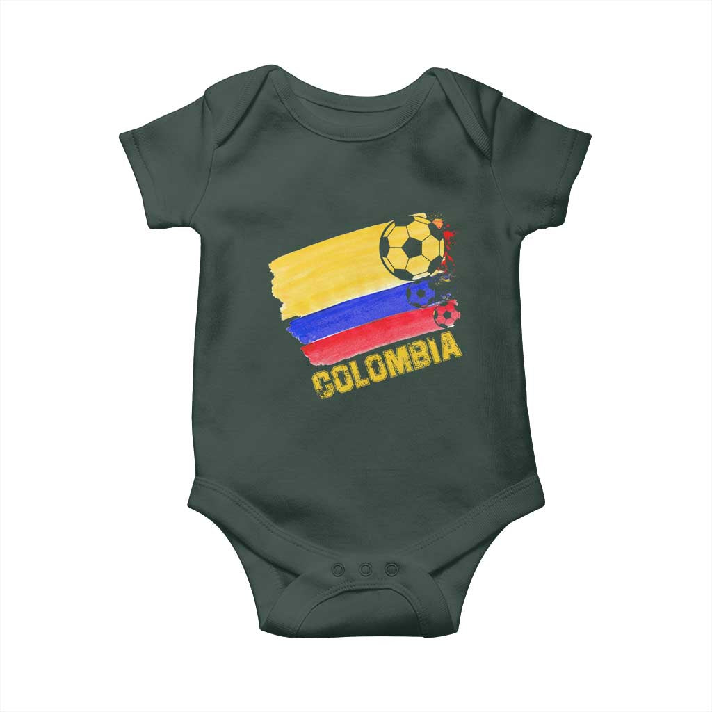 Colombian Colombia Soccer Support Baby Onesie TS09 Print Your Wear