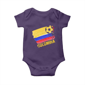 Colombian Colombia Soccer Support Baby Onesie TS09 Purple Print Your Wear