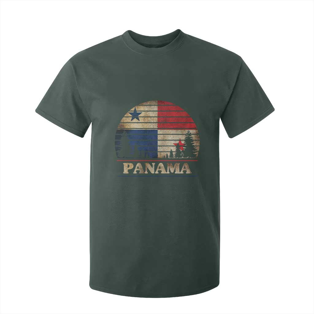 Panama Flag Pride T Shirt For Kid TS09 Dark Forest Green Print Your Wear
