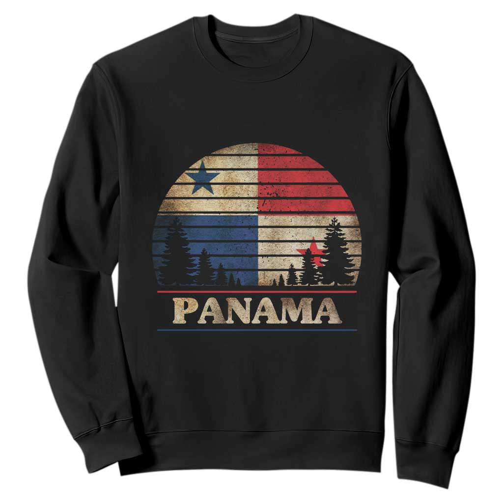 Panama Flag Pride Sweatshirt TS09 Black Print Your Wear
