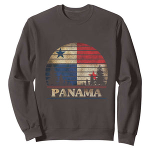 Panama Flag Pride Sweatshirt TS09 Dark Chocolate Print Your Wear
