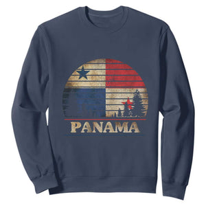 Panama Flag Pride Sweatshirt TS09 Navy Print Your Wear