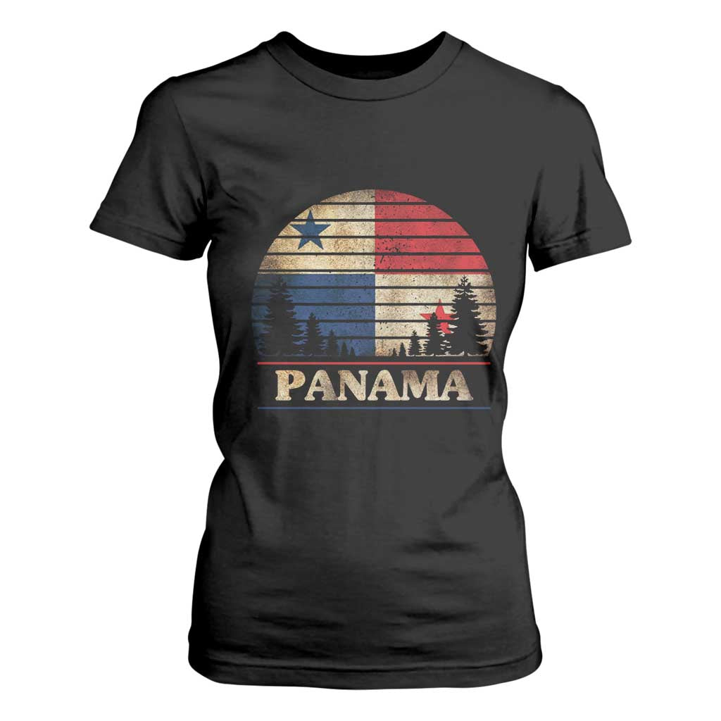 Panama Flag Pride T Shirt For Women TS09 Black Print Your Wear