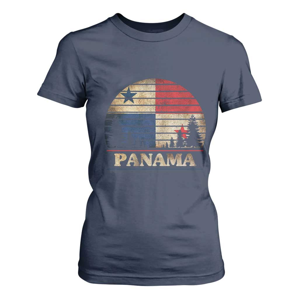 Panama Flag Pride T Shirt For Women TS09 Navy Print Your Wear