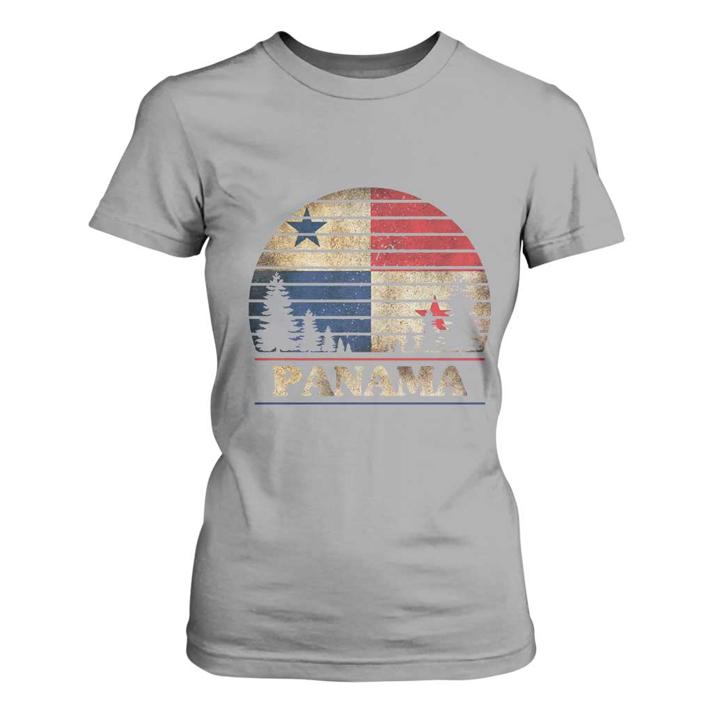 Panama Flag Pride T Shirt For Women TS09 Sport Gray Print Your Wear