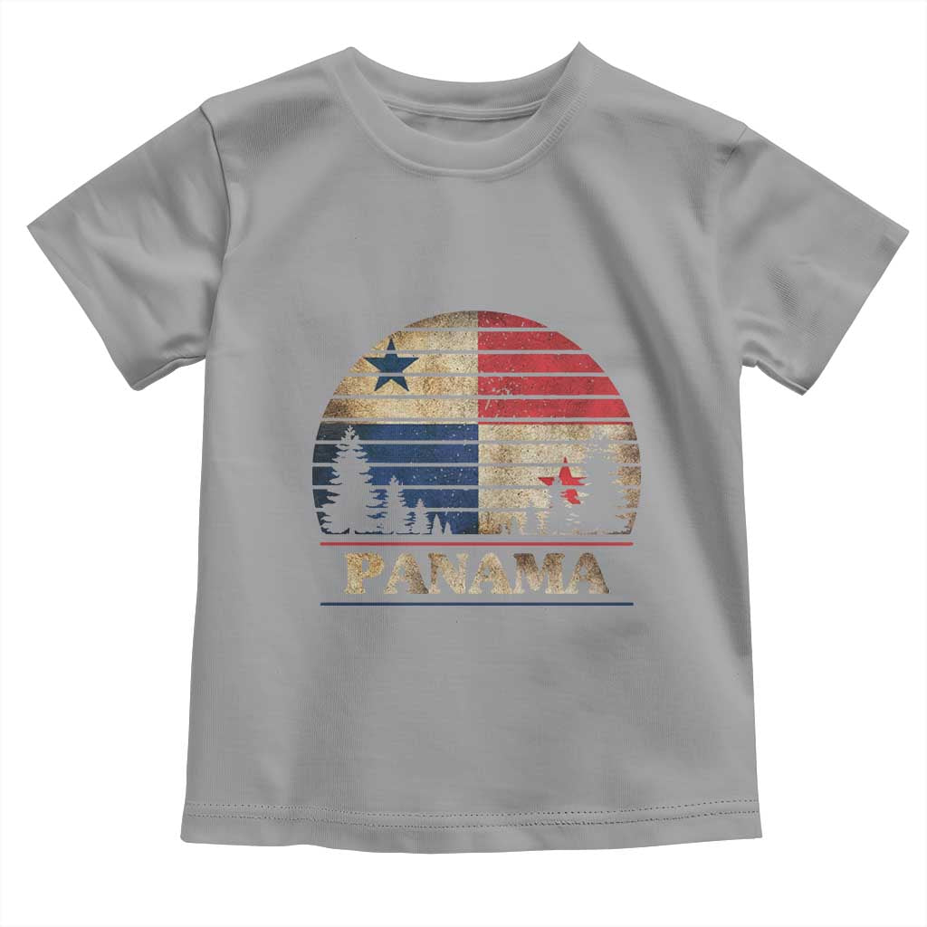 Panama Flag Pride Toddler T Shirt TS09 Sport Gray Print Your Wear