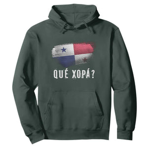 Funny Panama Hoodie Que Xopa What's Up Panamanian TS09 Dark Forest Green Print Your Wear