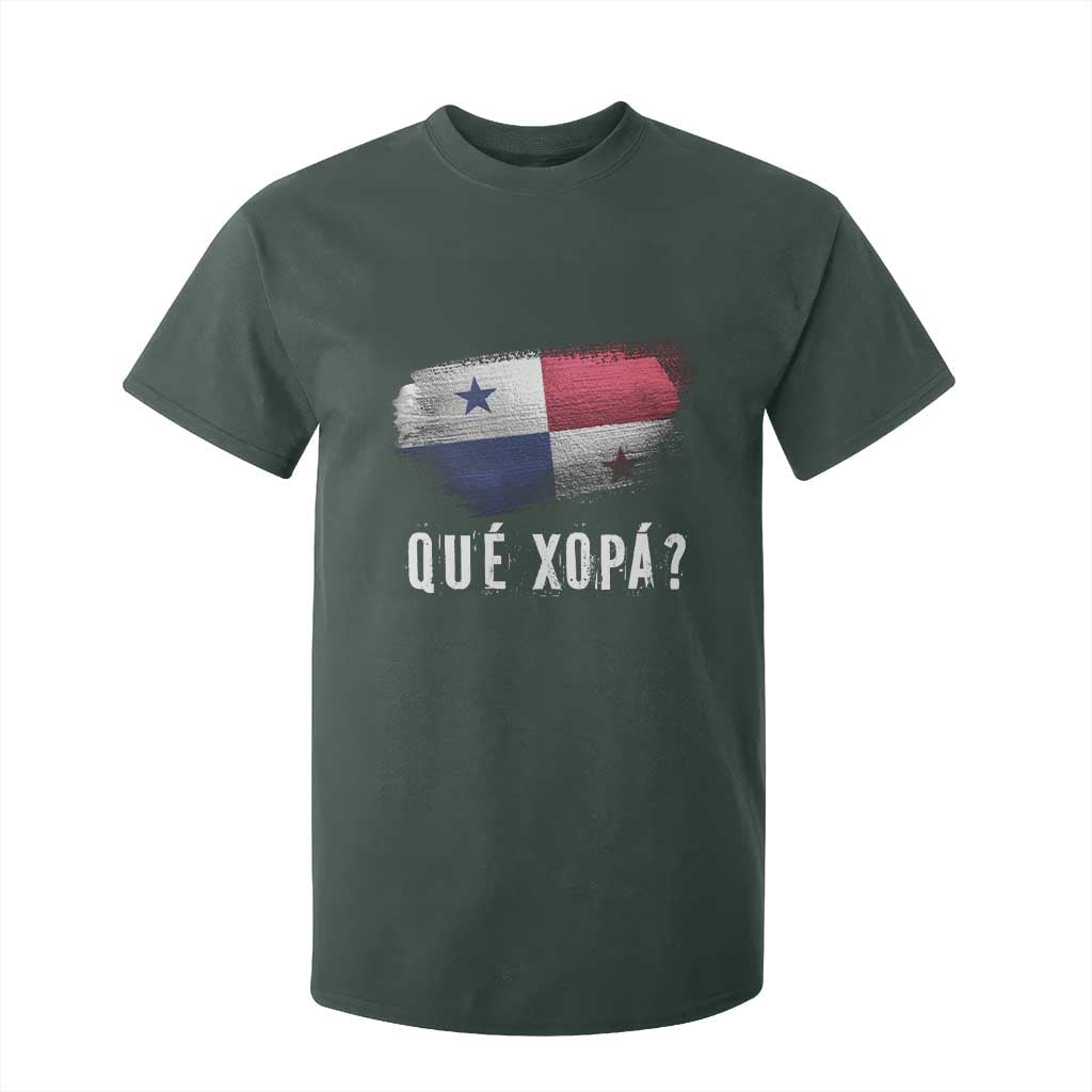 Funny Panama T Shirt For Kid Que Xopa What's Up Panamanian TS09 Dark Forest Green Print Your Wear
