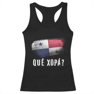 Funny Panama Racerback Tank Top Que Xopa What's Up Panamanian TS09 Black Print Your Wear