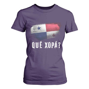 Funny Panama T Shirt For Women Que Xopa What's Up Panamanian TS09 Purple Print Your Wear