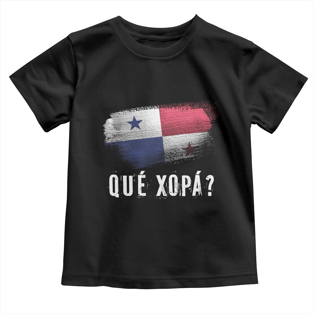 Funny Panama Toddler T Shirt Que Xopa What's Up Panamanian TS09 Black Print Your Wear