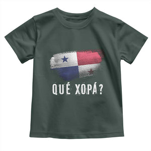Funny Panama Toddler T Shirt Que Xopa What's Up Panamanian TS09 Dark Forest Green Print Your Wear