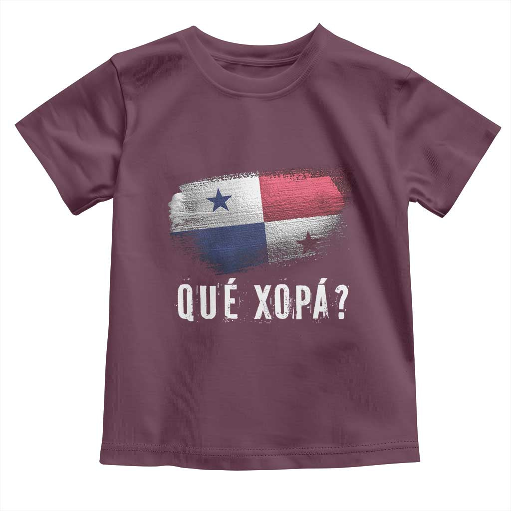 Funny Panama Toddler T Shirt Que Xopa What's Up Panamanian TS09 Maroon Print Your Wear