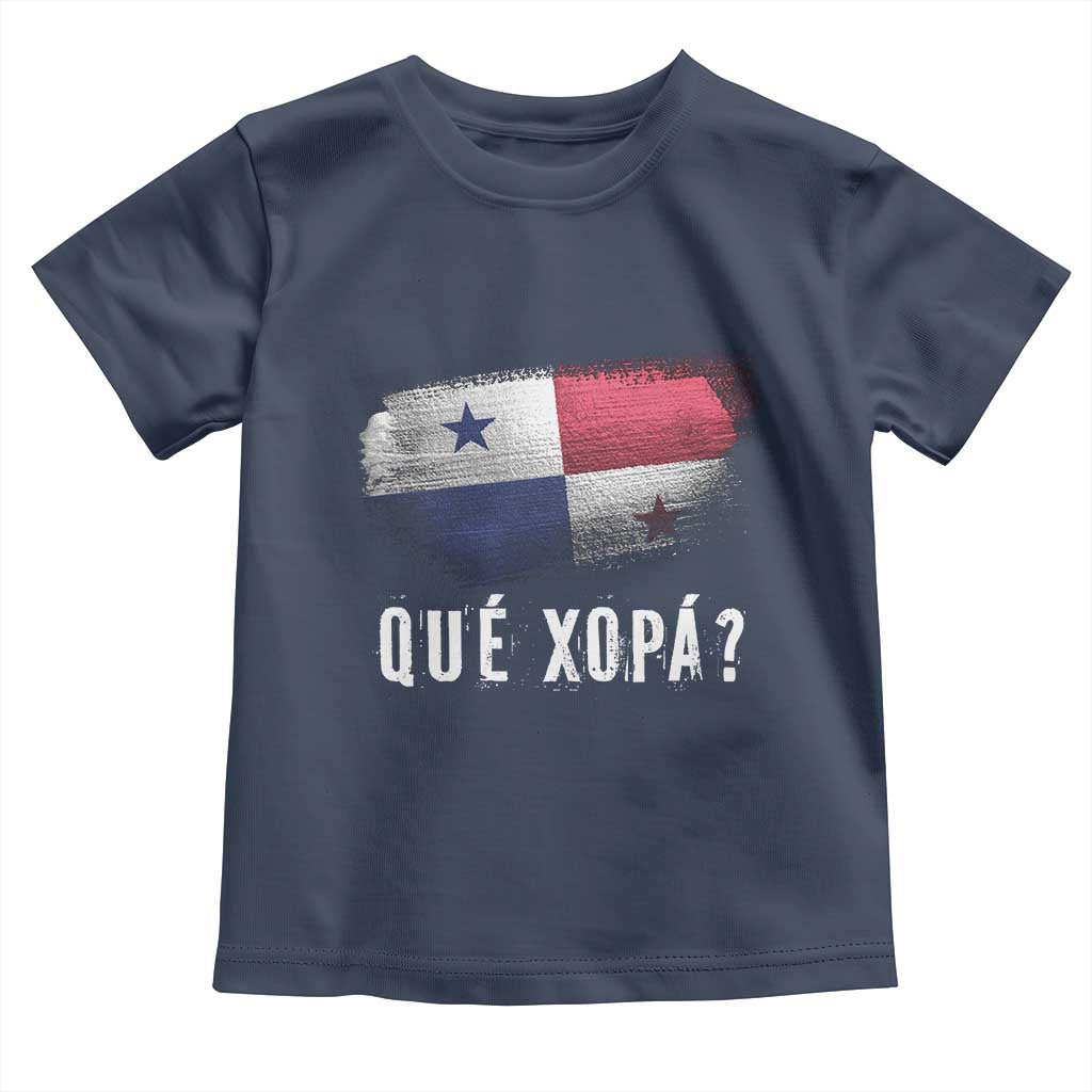 Funny Panama Toddler T Shirt Que Xopa What's Up Panamanian TS09 Navy Print Your Wear