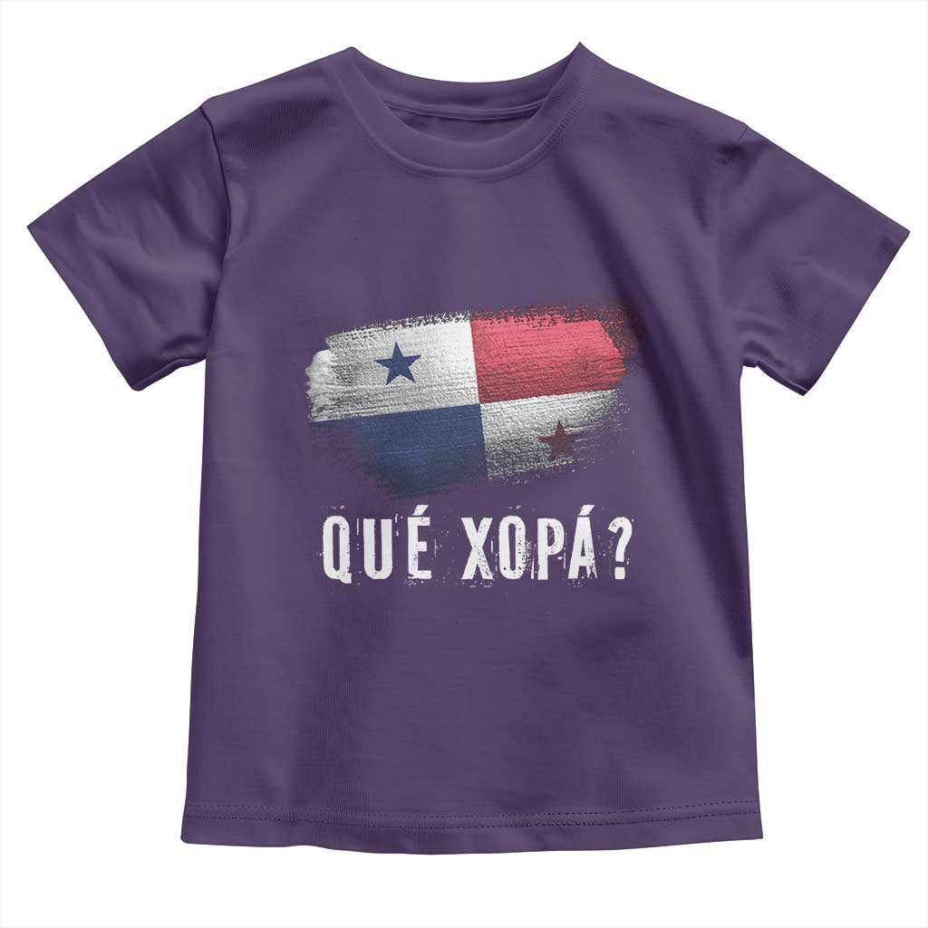Funny Panama Toddler T Shirt Que Xopa What's Up Panamanian TS09 Purple Print Your Wear
