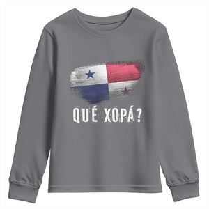 Funny Panama Youth Sweatshirt Que Xopa What's Up Panamanian TS09 Charcoal Print Your Wear