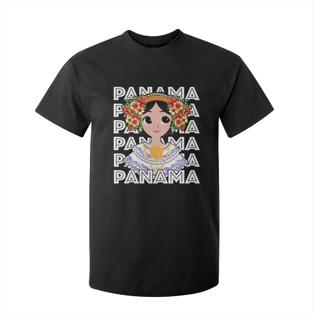 Panamanian Cultural Women T Shirt For Kid TS09 Black Print Your Wear