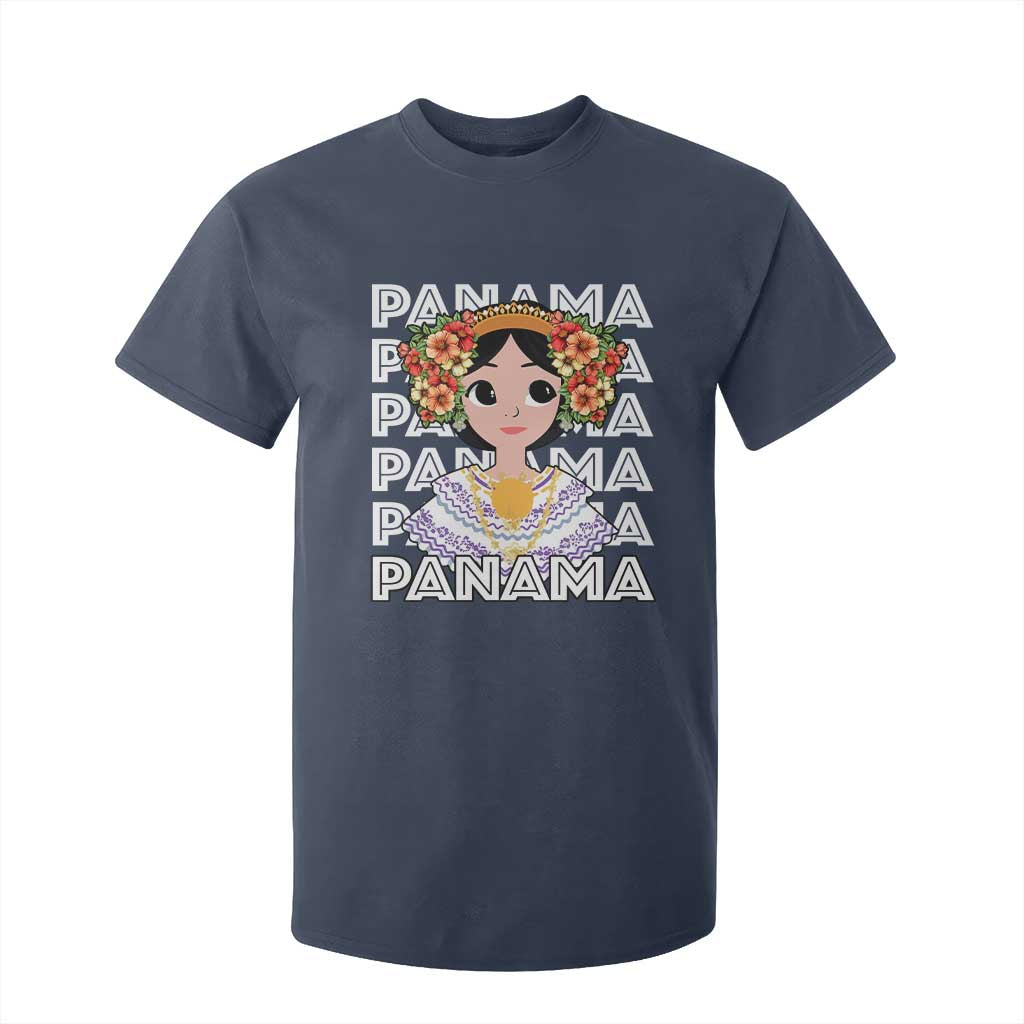 Panamanian Cultural Women T Shirt For Kid TS09 Navy Print Your Wear