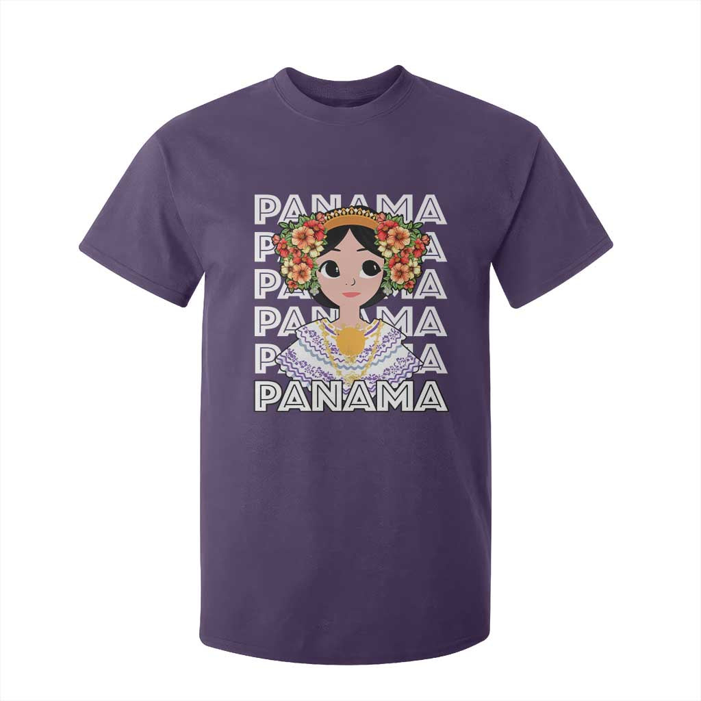 Panamanian Cultural Women T Shirt For Kid TS09 Purple Print Your Wear