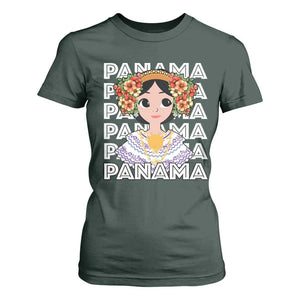 Panamanian Cultural Women T Shirt For Women TS09 Dark Forest Green Print Your Wear