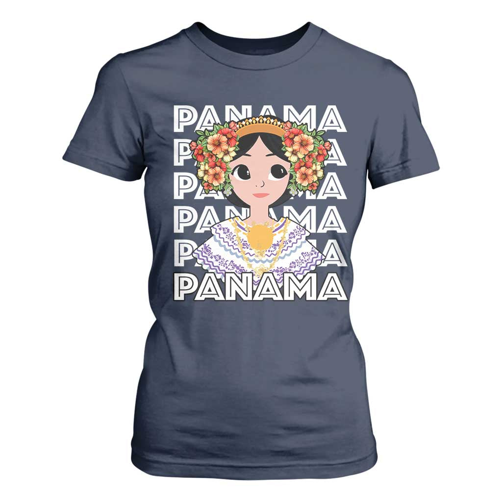 Panamanian Cultural Women T Shirt For Women TS09 Navy Print Your Wear