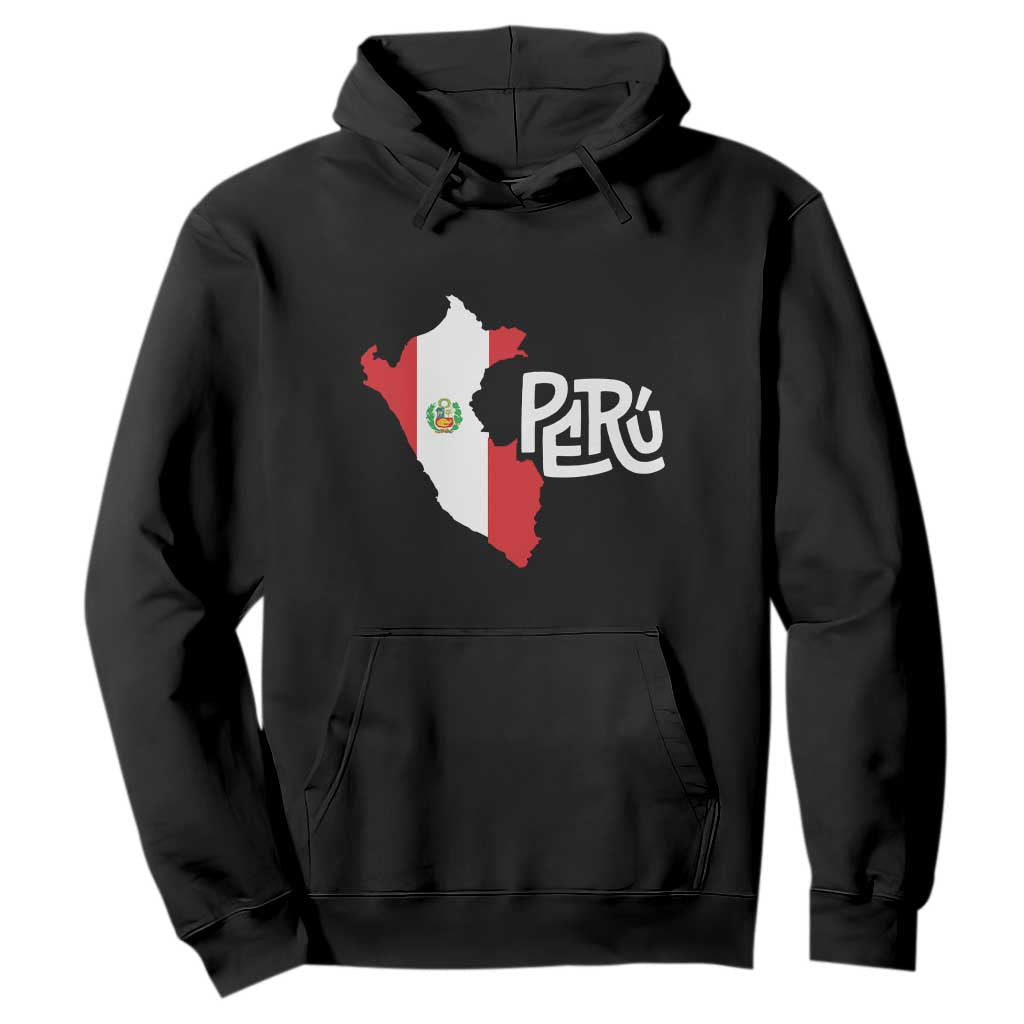 Peruvian Pride Hoodie Peru Est. 1821 TS09 Black Print Your Wear