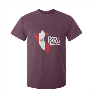 Peruvian Pride T Shirt For Kid Peru Est. 1821 TS09 Maroon Print Your Wear