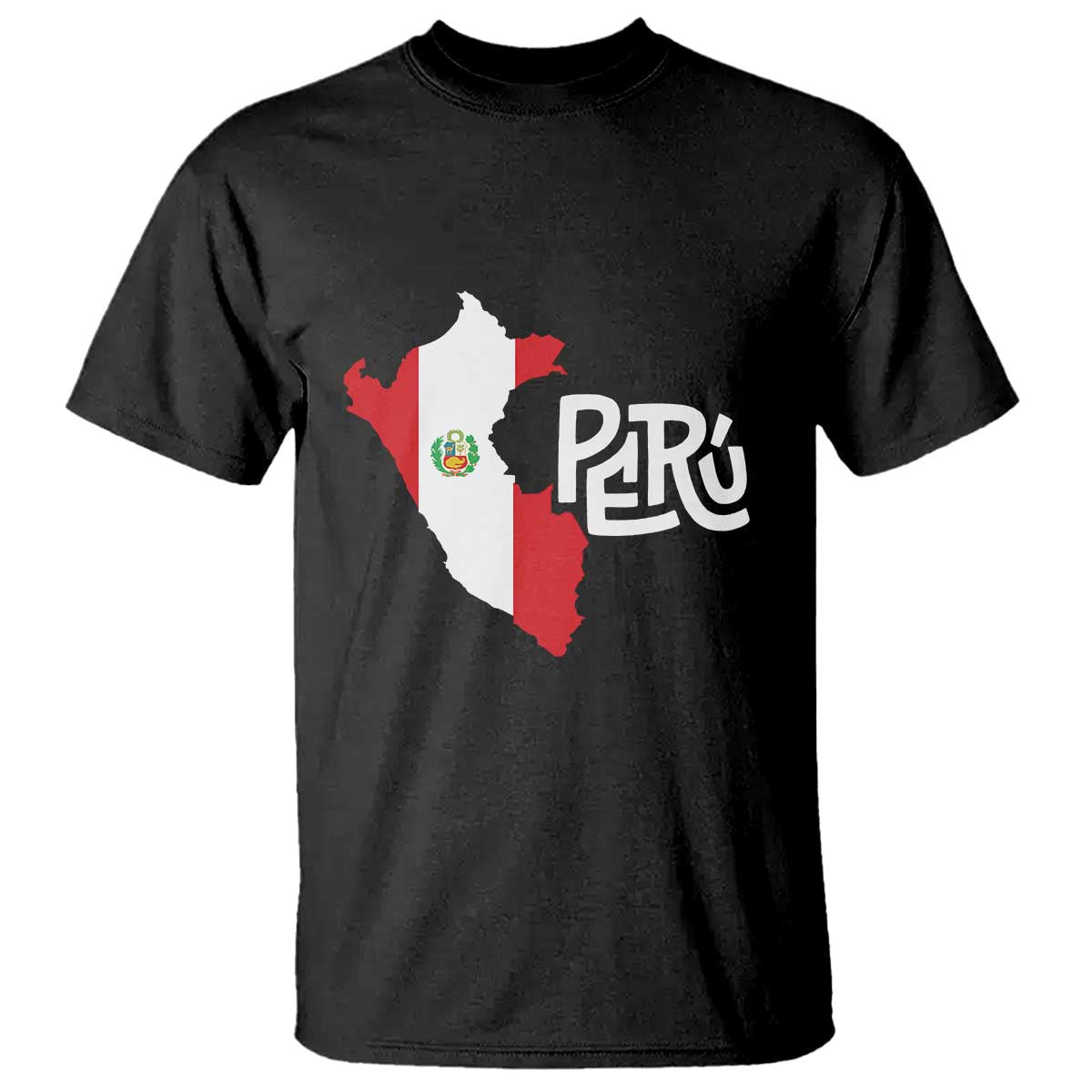Peruvian Pride T Shirt Peru Est. 1821 TS09 Black Print Your Wear