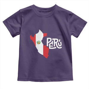Peruvian Pride Toddler T Shirt Peru Est. 1821 TS09 Purple Print Your Wear