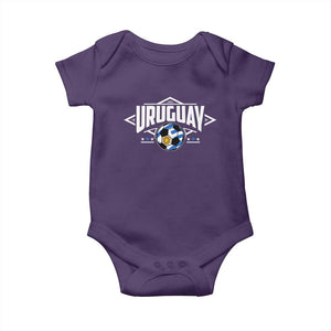 Uruguayan Uruguay Soccer Support Baby Onesie TS09 Purple Print Your Wear