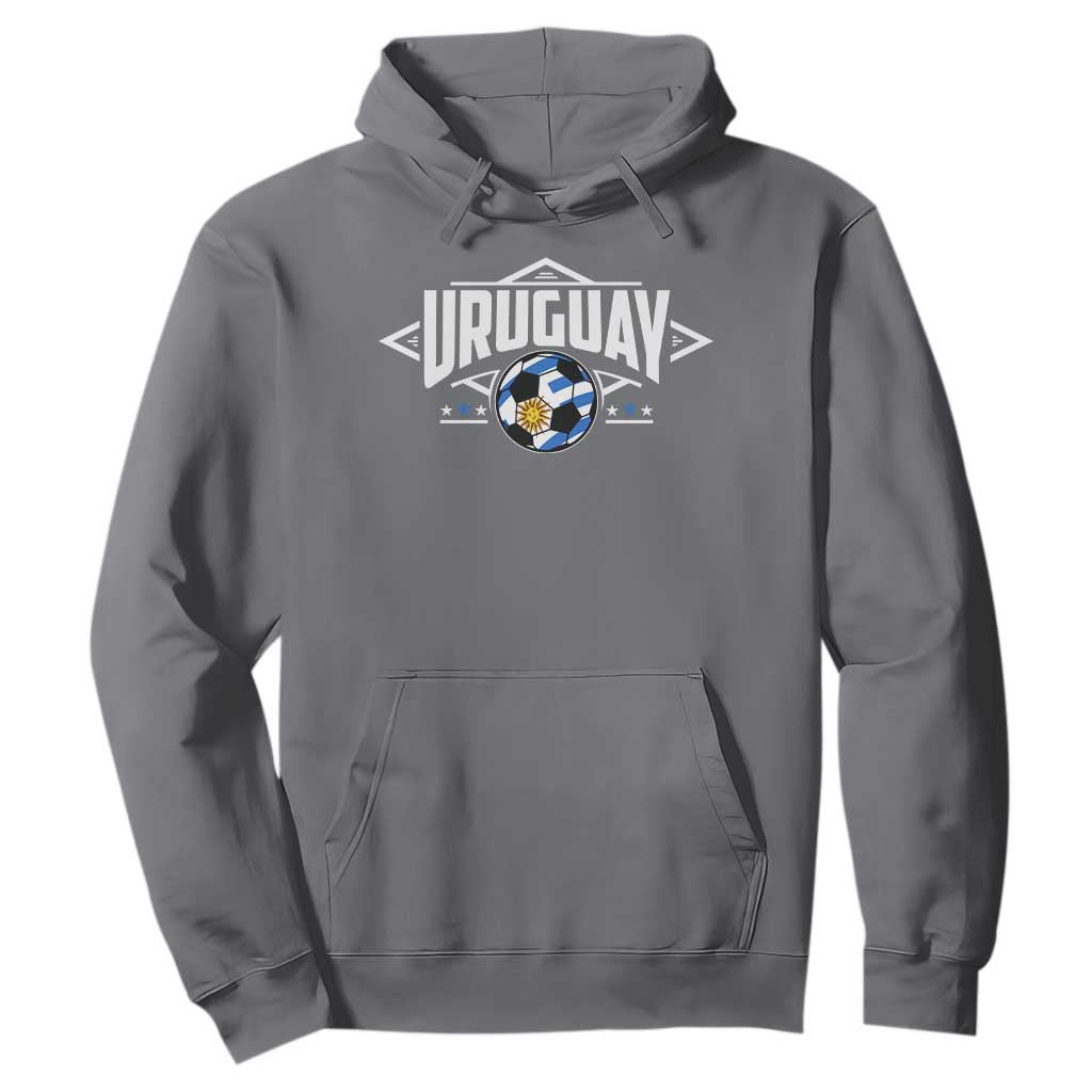 Uruguayan Uruguay Soccer Support Hoodie TS09 Charcoal Print Your Wear