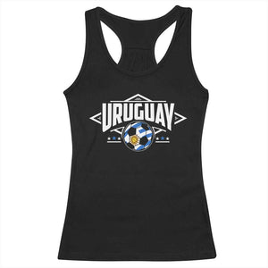 Uruguayan Uruguay Soccer Support Racerback Tank Top TS09 Black Print Your Wear