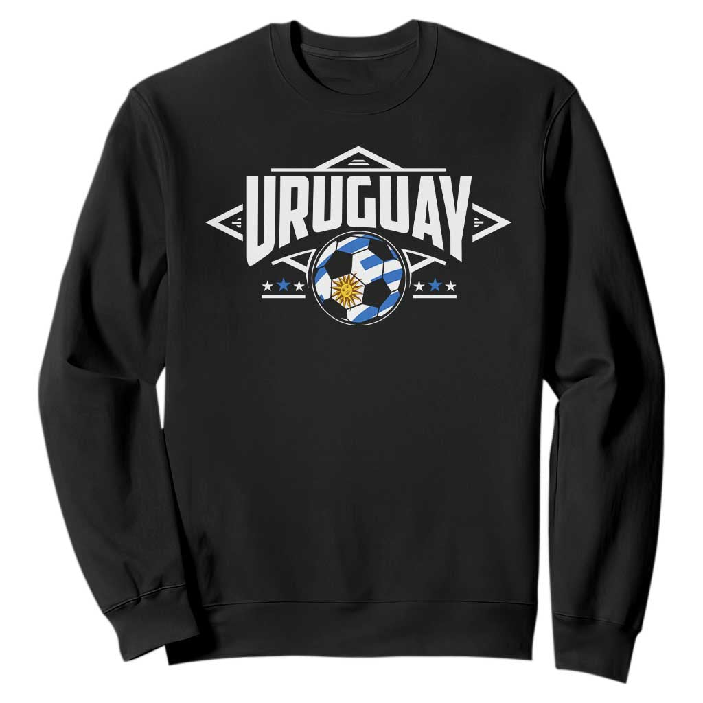 Uruguayan Uruguay Soccer Support Sweatshirt TS09 Black Print Your Wear