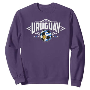 Uruguayan Uruguay Soccer Support Sweatshirt TS09 Purple Print Your Wear