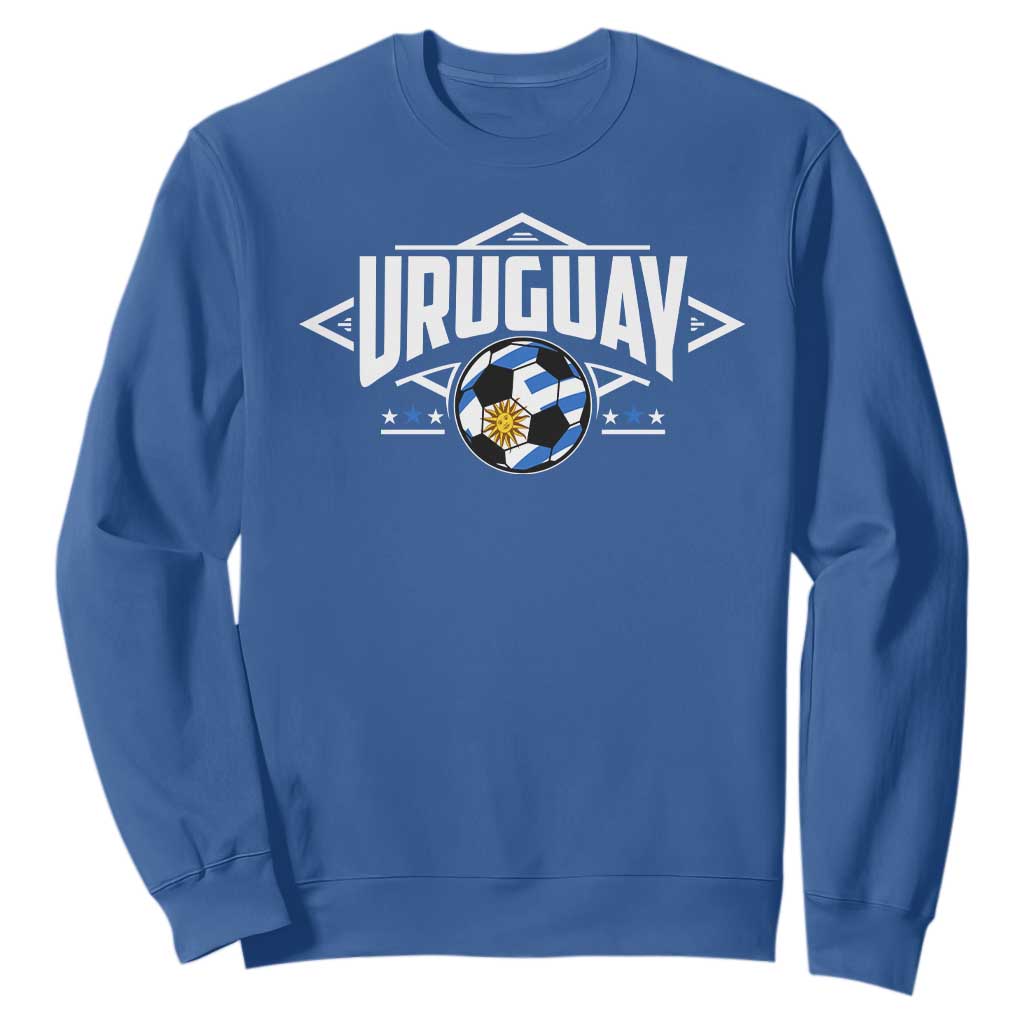 Uruguayan Uruguay Soccer Support Sweatshirt TS09 Royal Blue Print Your Wear
