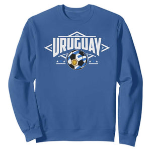 Uruguayan Uruguay Soccer Support Sweatshirt TS09 Royal Blue Print Your Wear