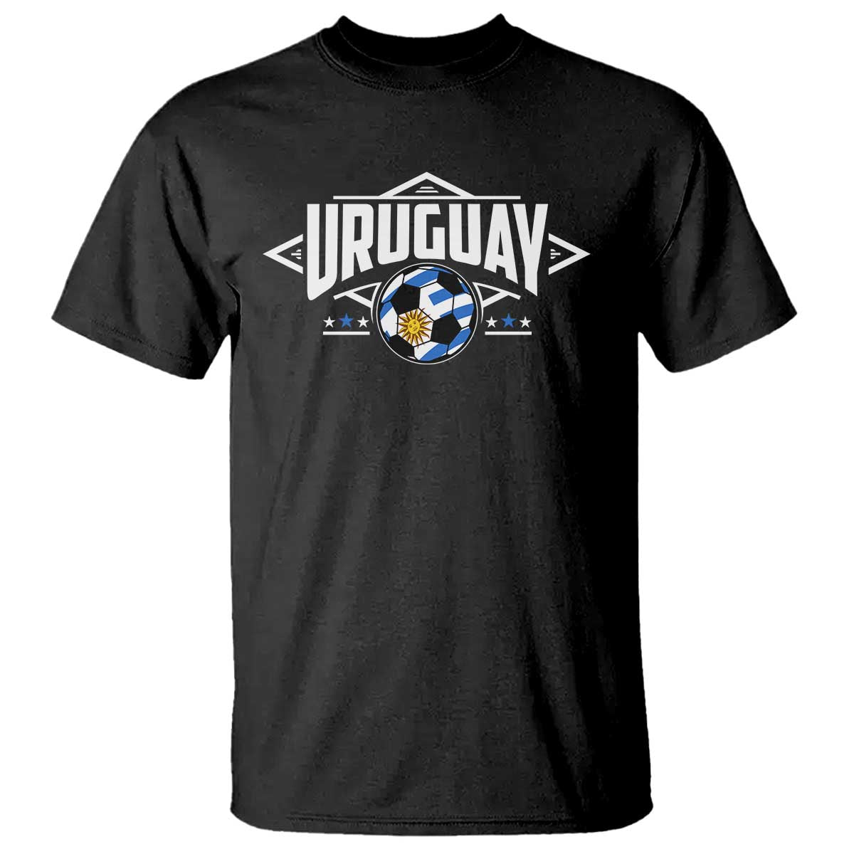 Uruguayan Uruguay Soccer Support T Shirt TS09 Black Print Your Wear
