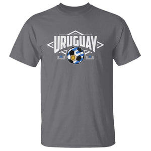 Uruguayan Uruguay Soccer Support T Shirt TS09 Charcoal Print Your Wear