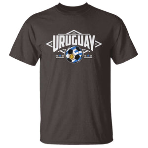 Uruguayan Uruguay Soccer Support T Shirt TS09 Dark Chocolate Print Your Wear