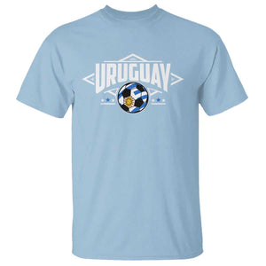 Uruguayan Uruguay Soccer Support T Shirt TS09 Light Blue Print Your Wear