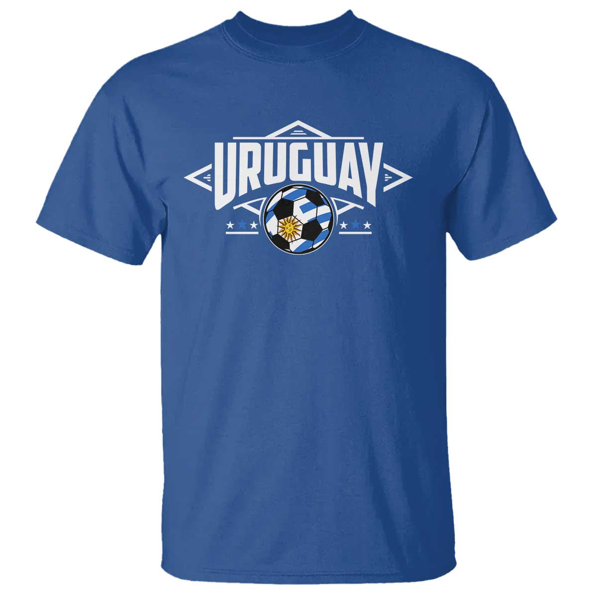 Uruguayan Uruguay Soccer Support T Shirt TS09 Royal Blue Print Your Wear