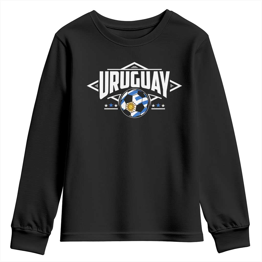 Uruguayan Uruguay Soccer Support Youth Sweatshirt TS09 Black Print Your Wear