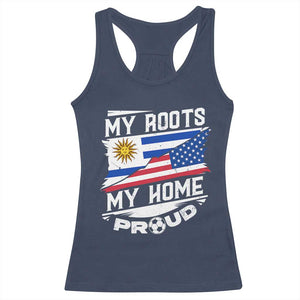 Uruguayan American Racerback Tank Top My Roots My Home Proud TS09 Navy Print Your Wear
